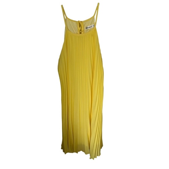 Ellames Yellow Pleated Swing Dress 2XL - Picture 2 of 4